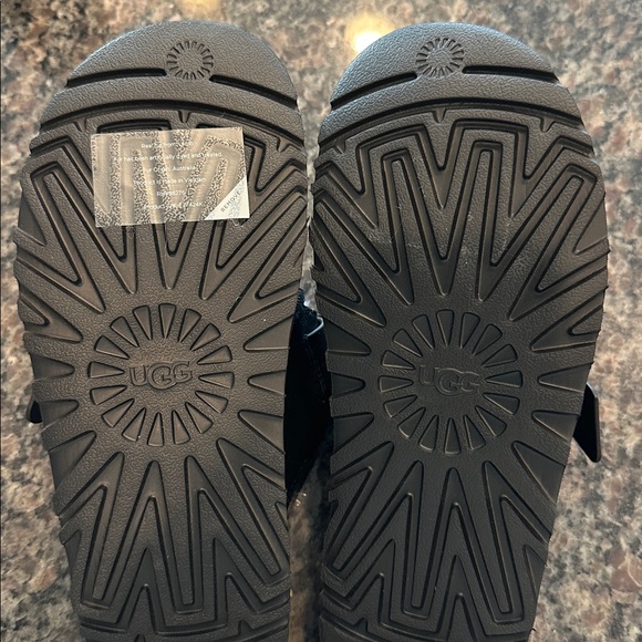 New UGG Women’s Greenport Cozy Black Slide Sandals, Size 7 - Picture 5 of 6